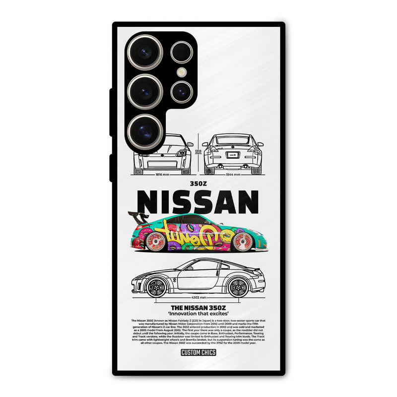 Colorful Nissan Samsung Galaxy S24 Ultra Mobile Back Cover - Car&Bike PrintShield Case