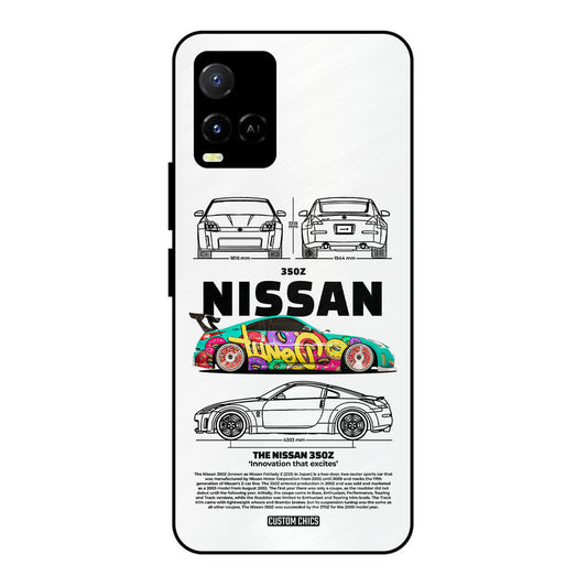Colorful Nissan Vivo Y33s Mobile Back Cover - Car&Bike PrintShield Case