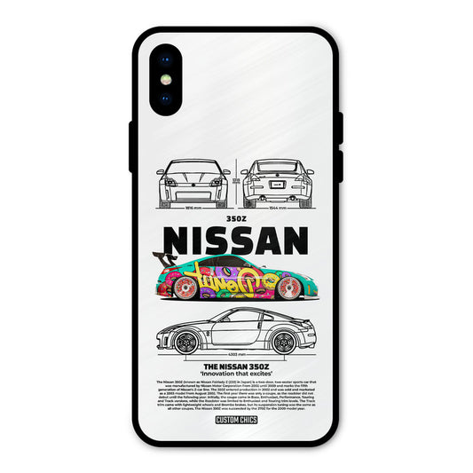 Colorful Nissan iPhone X Mobile Back Cover - Car&Bike PrintShield Case