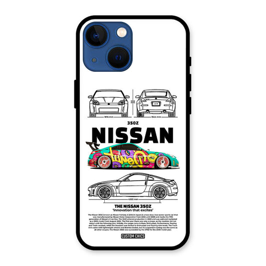 Colorful Nissan iPhone 13 Mini Mobile Back Cover - Car&Bike PrintShield Case