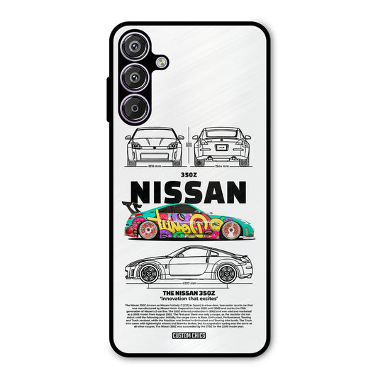 Colorful Nissan Samsung Galaxy M15 Mobile Back Cover - Car&Bike PrintShield Case