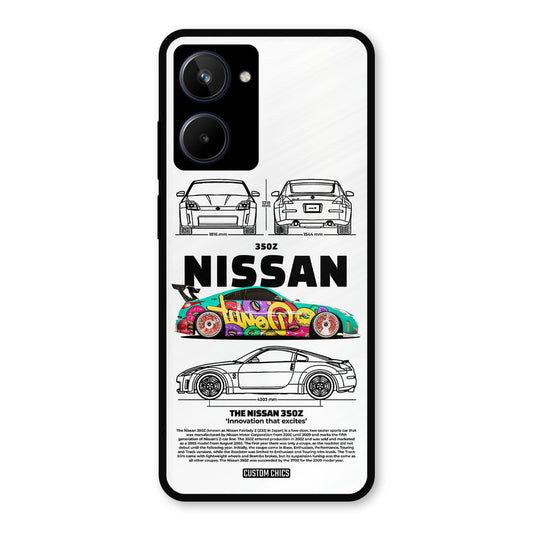 Colorful Nissan Realme 10 Mobile Back Cover - Car&Bike PrintShield Case