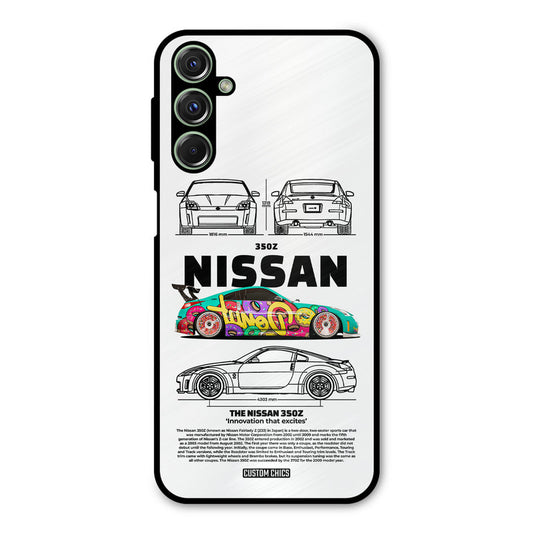 Colorful Nissan Samsung Galaxy M34 Mobile Back Cover - Car&Bike PrintShield Case