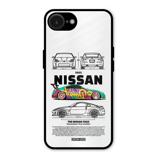 Colorful Nissan iPhone 16e Mobile Back Cover - Car&Bike PrintShield Case