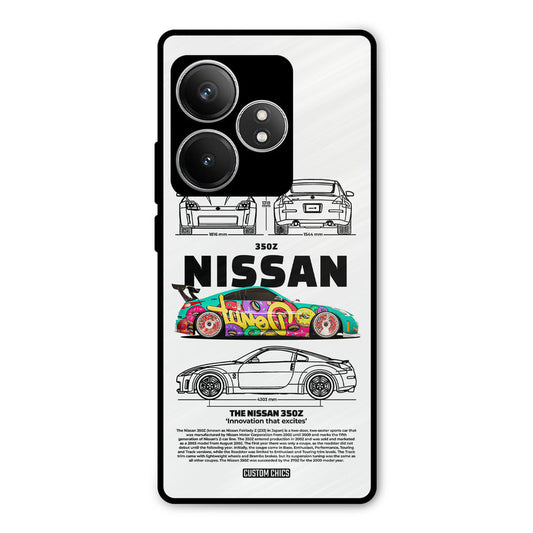 Colorful Nissan Realme GT 6T Mobile Back Cover - Car&Bike PrintShield Case