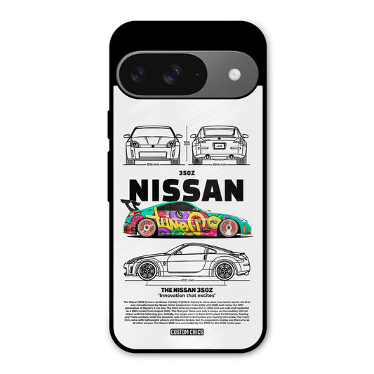 Colorful Nissan Google Pixel 9 Mobile Back Cover - Car&Bike PrintShield Case