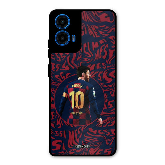 Comic Messi Moto G45 Mobile Back Cover - Sports PrintShield Case
