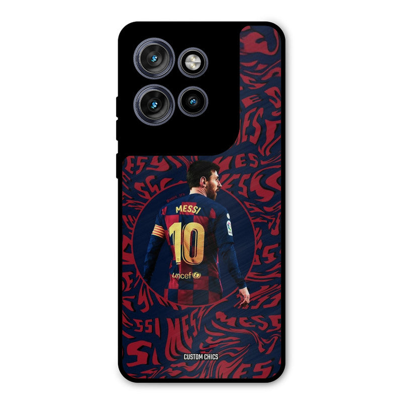 Comic Messi Motorola Edge 50 Neo Mobile Back Cover - Sports PrintShield Case