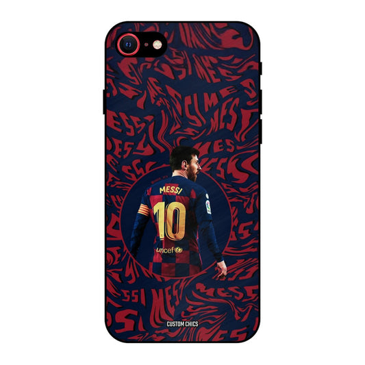 Comic Messi iPhone SE 2020 Mobile Back Cover - Sports PrintShield Case