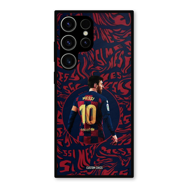 Comic Messi Samsung Galaxy S23 Ultra Mobile Back Cover - Sports PrintShield Case