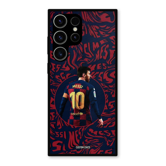 Comic Messi Samsung Galaxy S23 Ultra Mobile Back Cover - Sports PrintShield Case