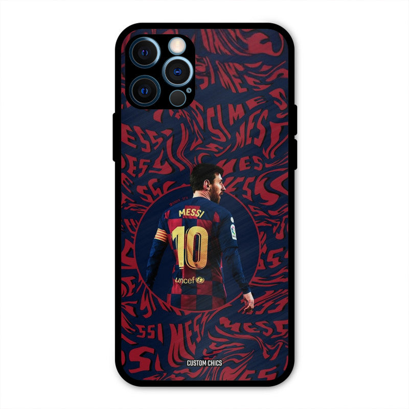 Comic Messi  iPhone 12 Pro Mobile Back Cover - Sports PrintShield Case
