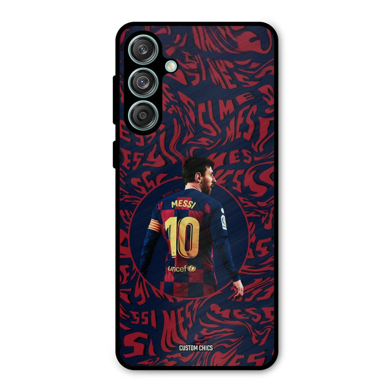 Comic Messi Samsung Galaxy M55 5G Mobile Back Cover - Sports PrintShield Case