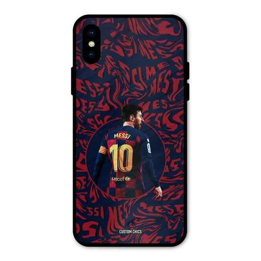 Comic Messi iPhone X Mobile Back Cover - Sports PrintShield Case