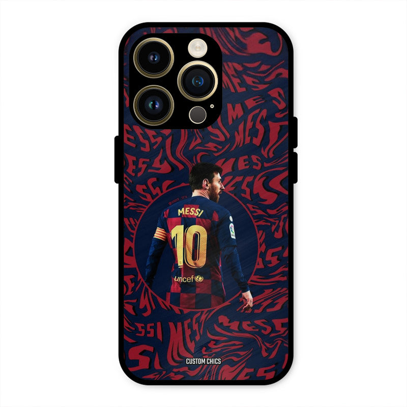 Comic Messi  iPhone 14 Pro Mobile Back Cover - Sports PrintShield Case
