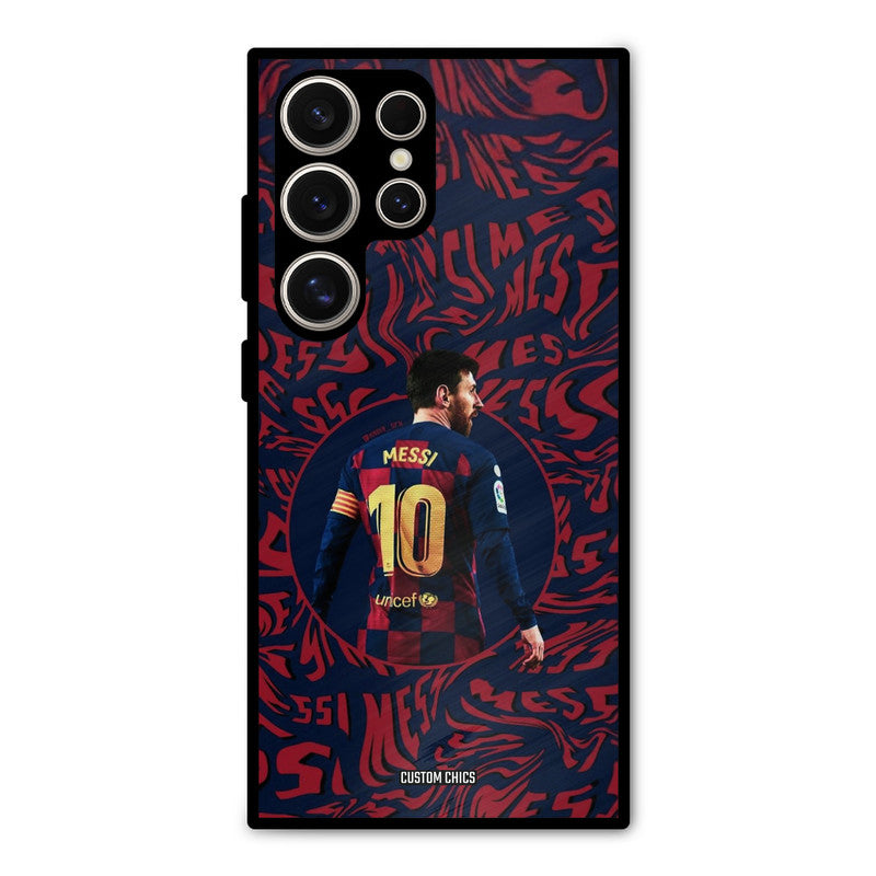 Comic Messi Samsung Galaxy S24 Ultra Mobile Back Cover - Sports PrintShield Case