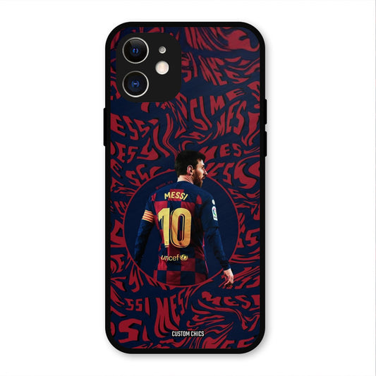 Comic Messi  iPhone 12 Mobile Back Cover - Sports PrintShield Case