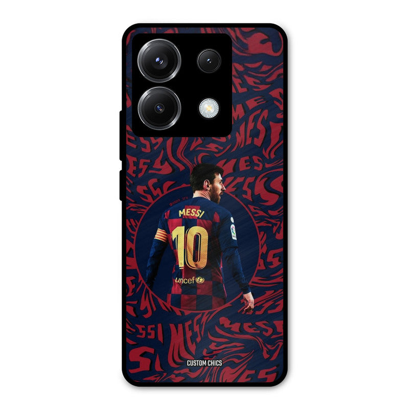 Comic Messi Poco X6 Mobile Back Cover - Sports PrintShield Case