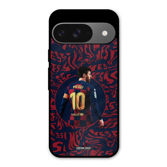 Comic Messi Google Pixel 9 Mobile Back Cover - Sports PrintShield Case