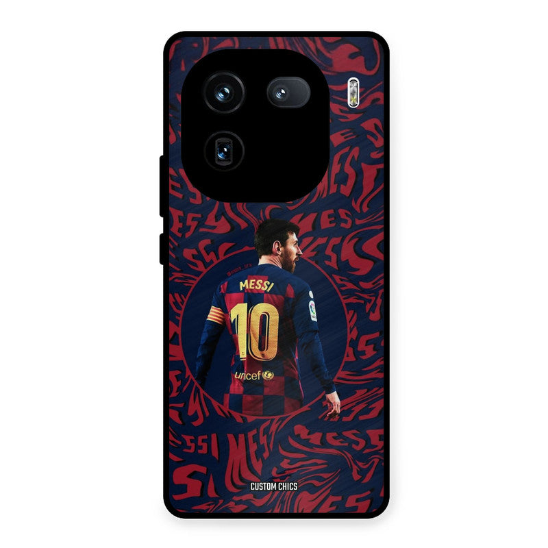 Comic Messi iQOO 12 Mobile Back Cover - Sports PrintShield Case