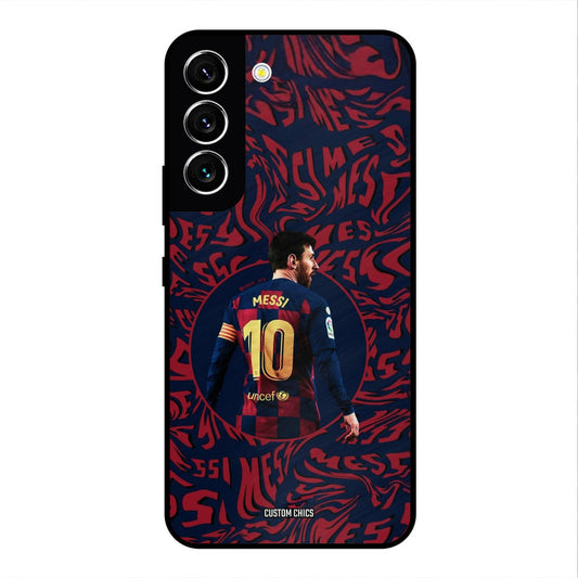 Comic Messi Samsung Galaxy S22 Mobile Back Cover - Sports PrintShield Case