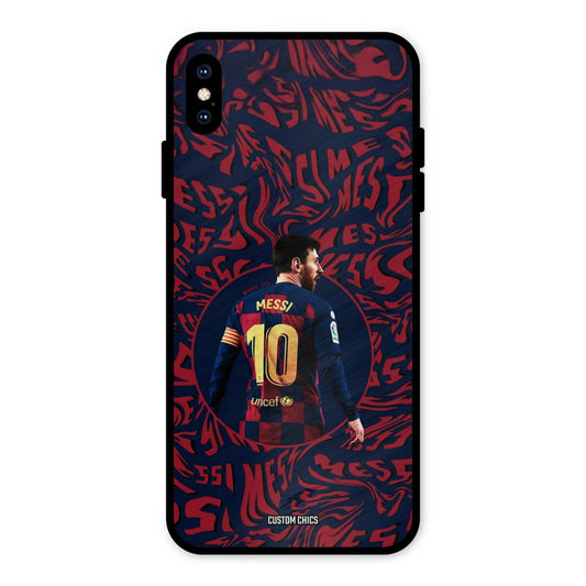 Comic Messi iPhone XS Max Mobile Back Cover - Sports PrintShield Case