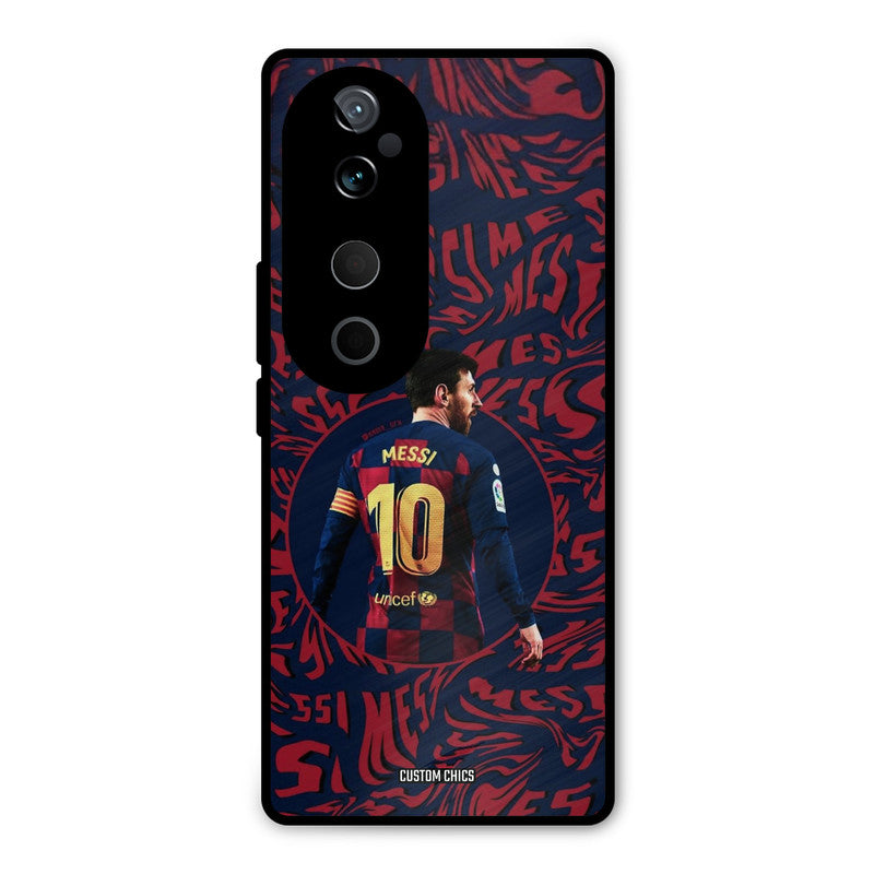 Comic Messi Vivo V40 Mobile Back Cover - Sports PrintShield Case