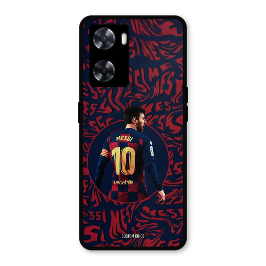 Comic Messi Oppo A57 2022 Mobile Back Cover - Sports PrintShield Case