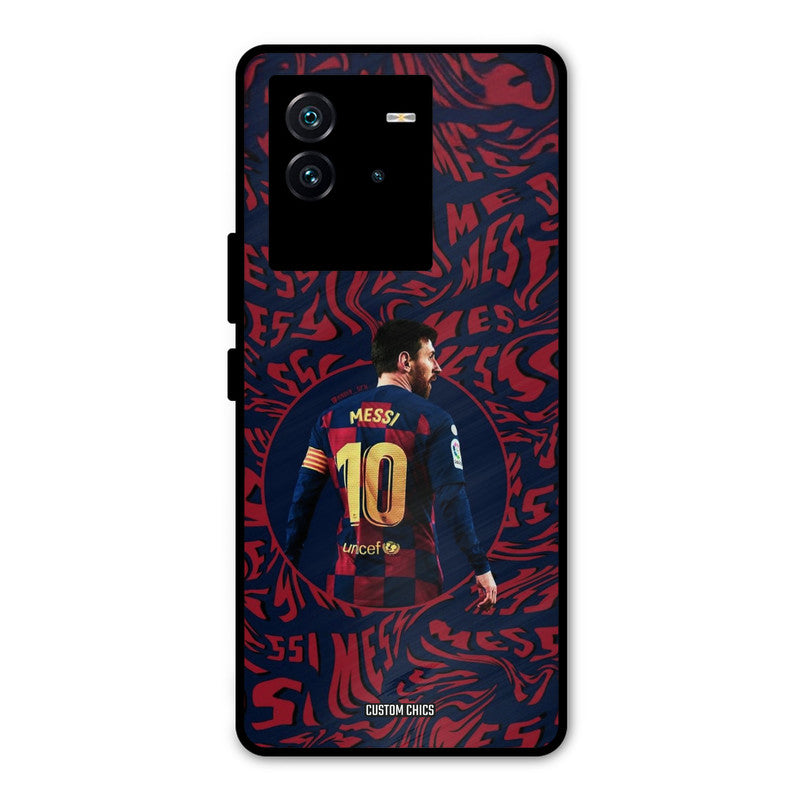 Comic Messi iQOO Neo 6 5G Mobile Back Cover - Sports PrintShield Case