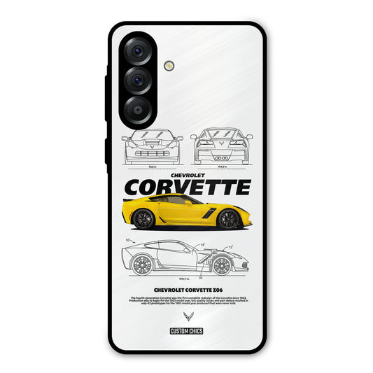 Corvette Yellow Samsung Galaxy A36 Mobile Back Cover - Car&Bike PrintShield Case