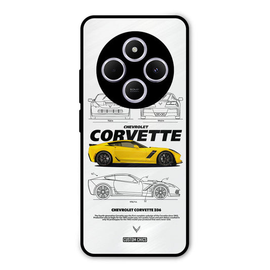 Corvette Yellow Poco M7 Mobile Back Cover - Car&Bike PrintShield Case