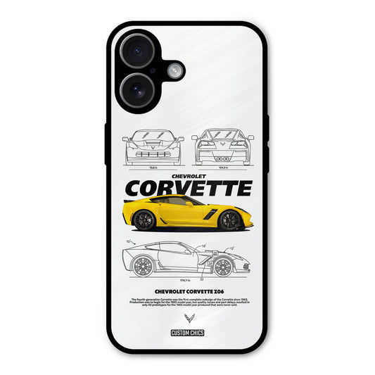 Corvette Yellow iPhone 17 Mobile Back Cover - Car&Bike PrintShield Case