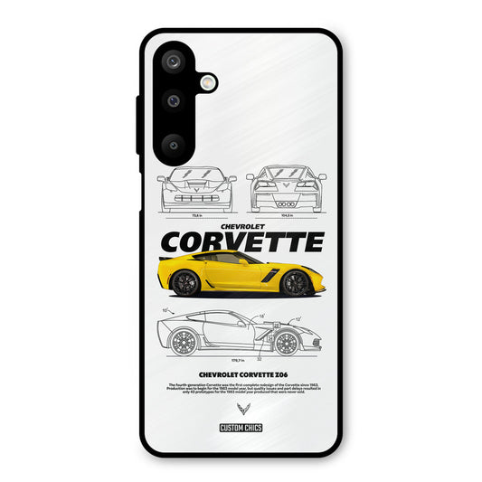 Corvette Yellow Samsung Galaxy M16 Mobile Back Cover - Car&Bike PrintShield Case