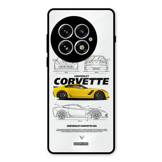 Corvette Yellow Oneplus 13 Mobile Back Cover - Car&Bike PrintShield Case
