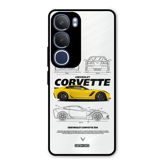 Corvette Yellow Vivo Y29 Mobile Back Cover - Car&Bike PrintShield Case