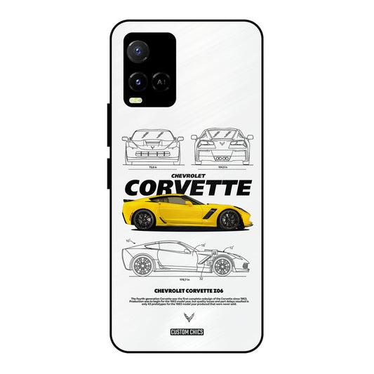 Corvette Yellow Vivo Y33s Mobile Back Cover - Car&Bike PrintShield Case