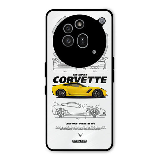 Corvette Yellow Nothing Phone 3A Pro Mobile Back Cover - Car&Bike PrintShield Case