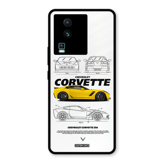 Corvette Yellow IQOO Neo 7 Mobile Back Cover - Car&Bike PrintShield Case