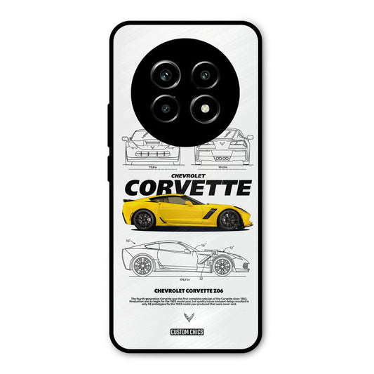 Corvette Yellow Realme 14 Pro lite Mobile Back Cover - Car&Bike PrintShield Case