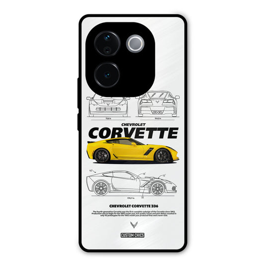 Corvette Yellow iQOO Z9s Pro Mobile Back Cover - Car&Bike PrintShield Case