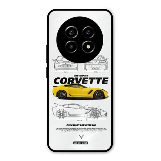 Corvette Yellow Realme 13 Pro Mobile Back Cover - Car&Bike PrintShield Case