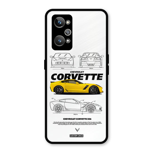 Corvette Yellow Realme GT Neo 2 Mobile Back Cover - Car&Bike PrintShield Case