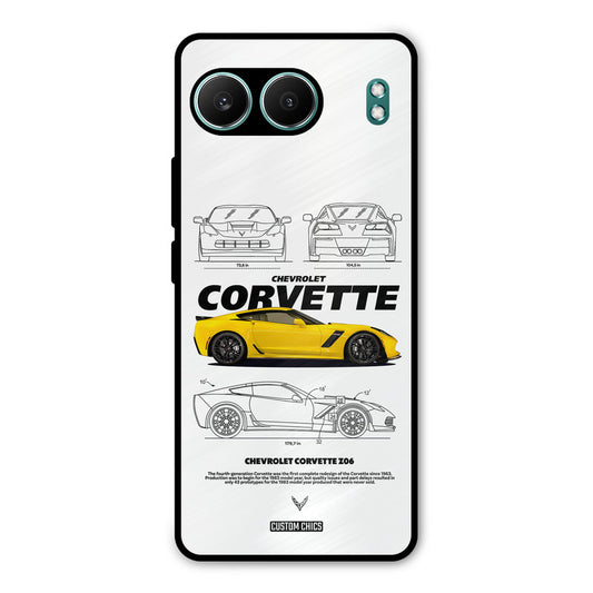 Corvette Yellow OnePlus Nord 4 Mobile Back Cover - Car&Bike PrintShield Case