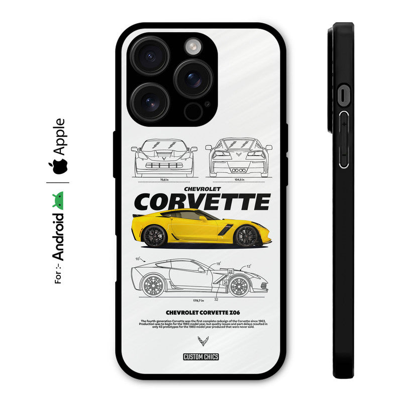 Corvette Yellow Case – Premium PrintShield Mobile Cover