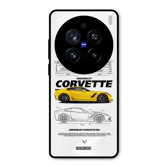 Corvette Yellow Vivo X200 Pro Mobile Back Cover - Car&Bike PrintShield Case