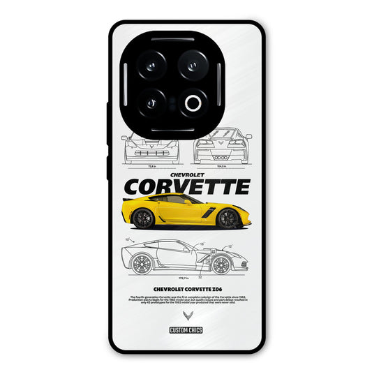 Corvette Yellow iQOO 13 Mobile Back Cover - Car&Bike PrintShield Case