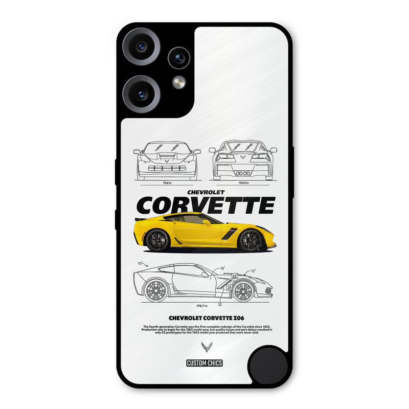 Corvette Yellow Nothing CMF Phone 2 Pro Mobile Back Cover - Car&Bike PrintShield Case