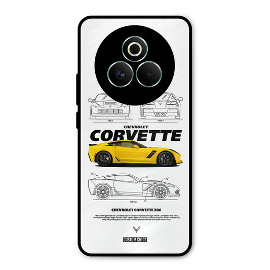 Corvette Yellow Realme P3 Pro 5G Mobile Back Cover - Car&Bike PrintShield Case