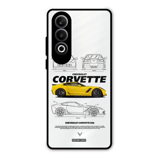 Corvette Yellow OnePlus Nord CE4 Mobile Back Cover - Car&Bike PrintShield Case