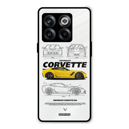 Corvette Yellow Oneplus 10T Mobile Back Cover - Car&Bike PrintShield Case